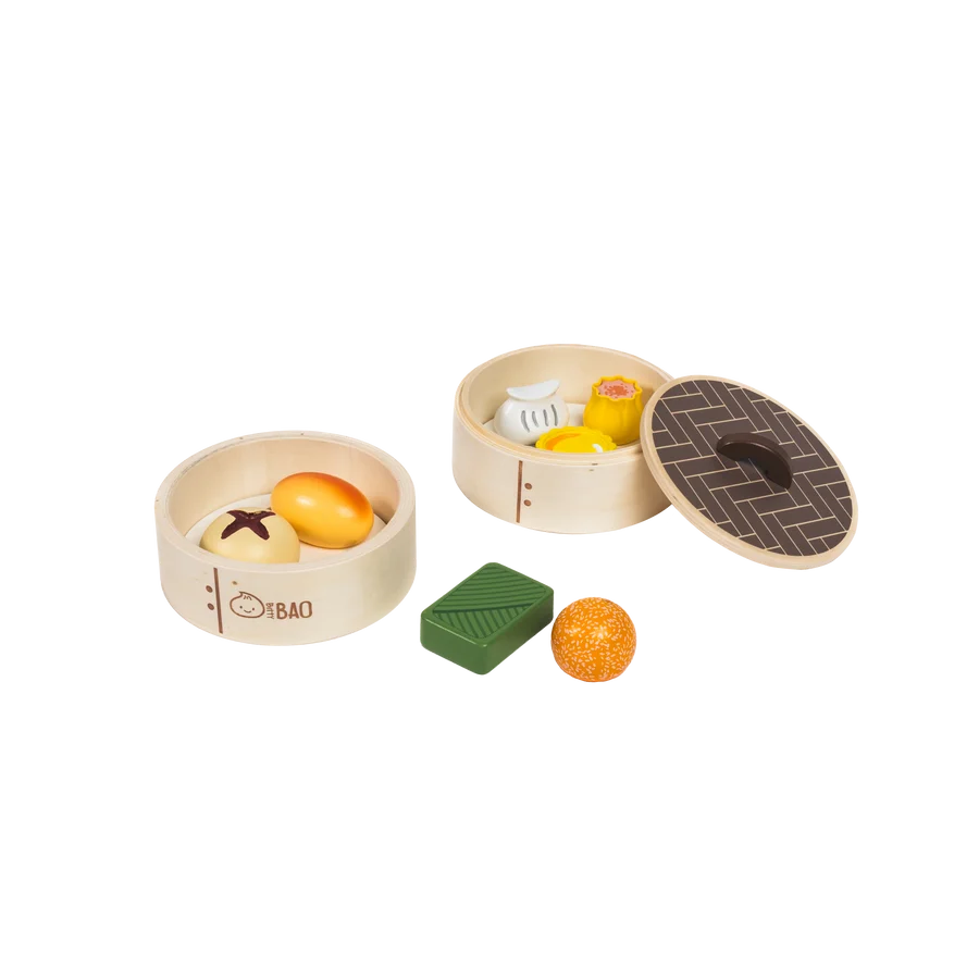 PREORDER Bitty Bao Wooden Dim Sum Toy Set