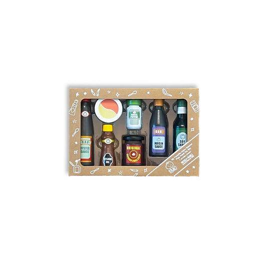 PREORDER Bitty Bao Favorite Asian Sauces Play Food Wooden Toy Set