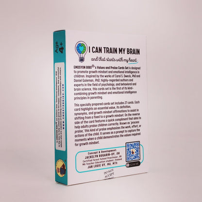 Growth Mindset Cards - "I Can Train My Brain" Values and Praise Cards