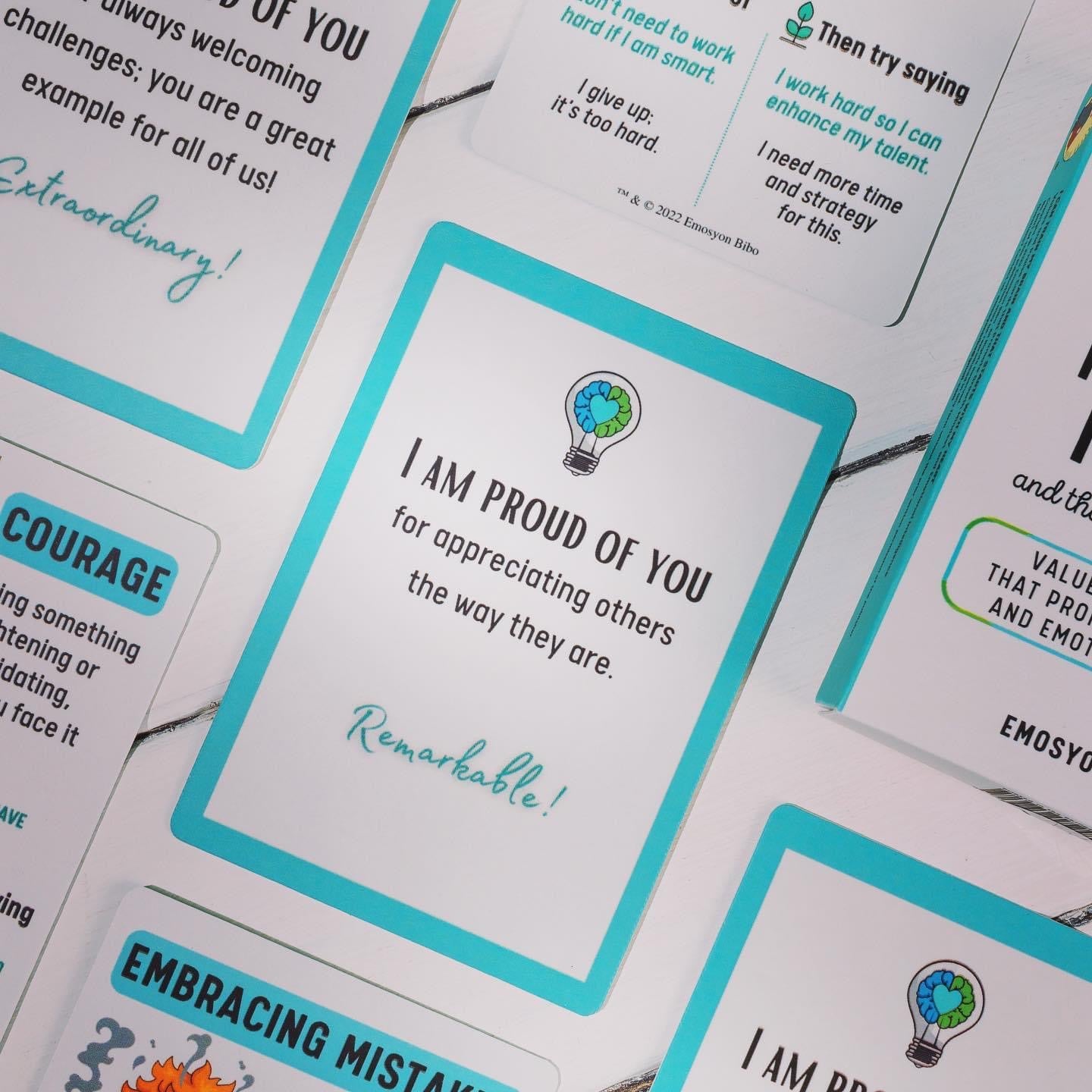 Growth Mindset Cards - "I Can Train My Brain" Values and Praise Cards